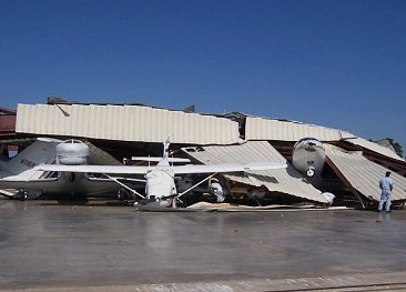 Hurricane Wilma struck Boca Raton Airport (BCT) in 2005, upturning fleets of aircraft and destroying hangars